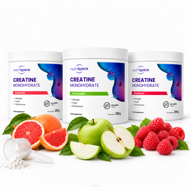 nutrispace Kreatyna Monohydrat 3x250g Zestaw 3 Smaki