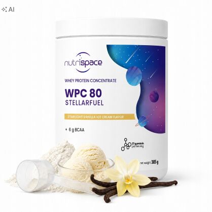 Białko WPC 80 Nutrispace Lody Waniliowe Koncentrat Białka Serwatki 385g