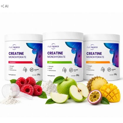nutrispace Kreatyna Monohydrat 3x250g Zestaw 3 Smaki Kreatyny