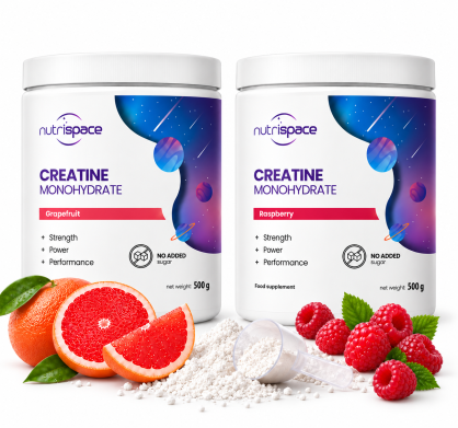 nutrispace Kreatyna Monohydrat 2x500g Zestaw 2 Smaki Kreatyny