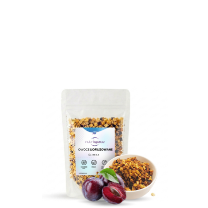 Śliwka Liofilizowana Grys 100% Naturalna nutrispace 50 g