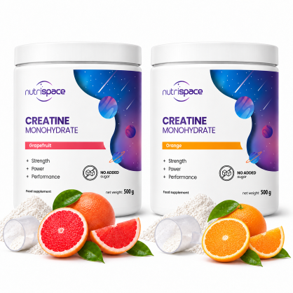 nutrispace Kreatyna Monohydrat 2x500g Zestaw 2 Smaki Kreatyny