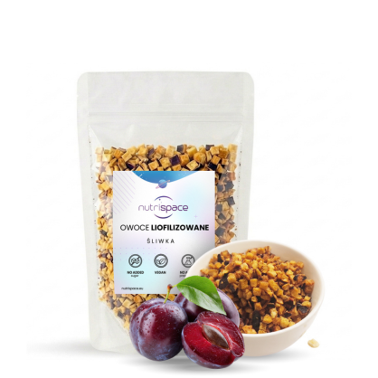 Śliwka Liofilizowana Grys 100% Naturalna nutrispace 200 g