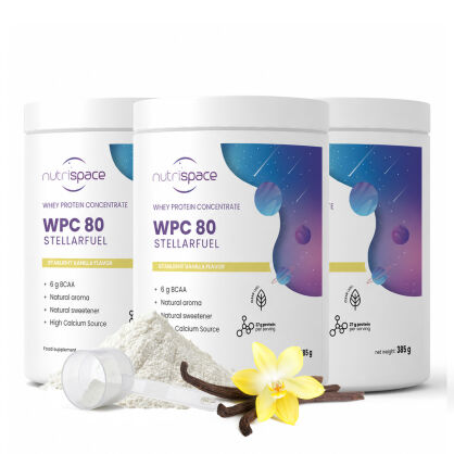 Zestaw nutrispace Czysta Odżywka Białko WPC 80 Wanilia 1155 g + Shaker
