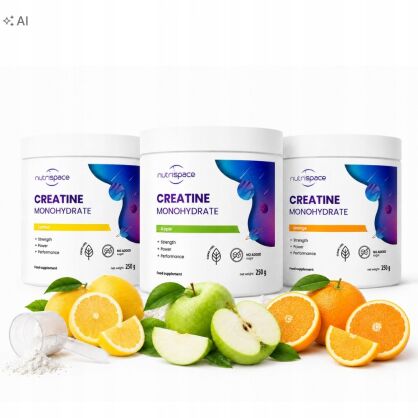 nutrispace Kreatyna Monohydrat 3x250g Zestaw 3 Smaki