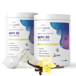 nutrispace Odżywka Białko WPC 80 Smak Waniliowy Zestaw 770 g + Shaker - 2