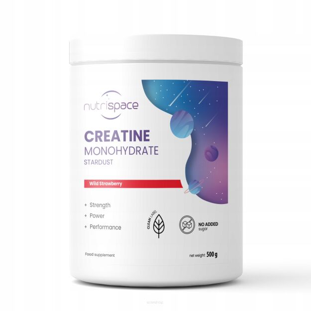 Suplement diety nutrispace kreatyna Stardust 500g smak poziomkowy