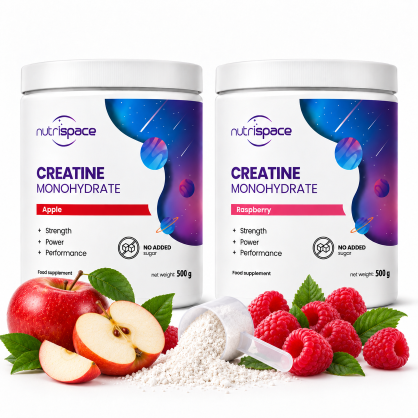 nutrispace Kreatyna Monohydrat 2x500g Zestaw 2 Smaki Kreatyny