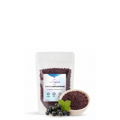 Czarna Porzeczka Liofilizowana Grys 100% Naturalna nutrispace 50 g