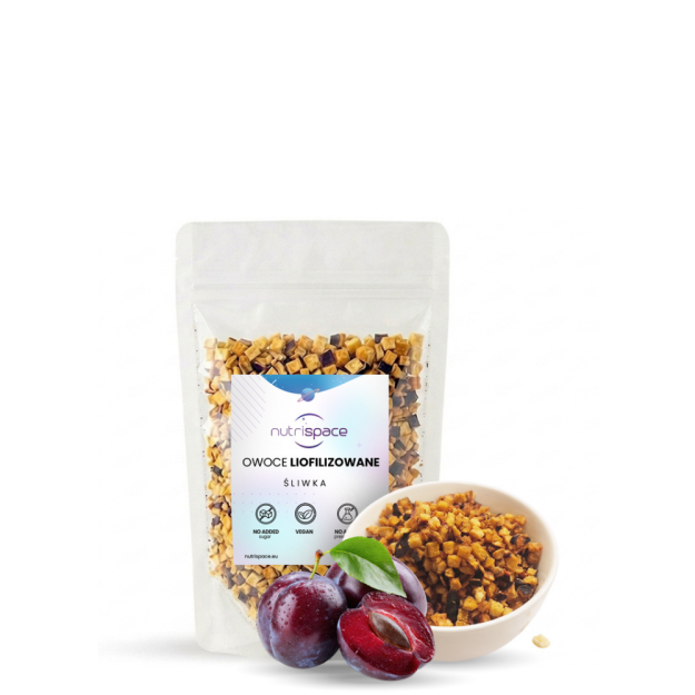 Śliwka Liofilizowana Grys 100% Naturalna nutrispace 100g