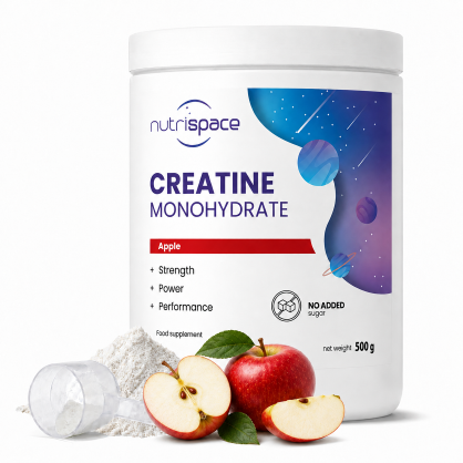 Kreatyna Monohydrat 500 g Jabłkowy Siła Mięśnie Moc nutrispace