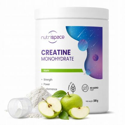 Kreatyna Monohydrat 500 g Jabłkowy Siła Mięśnie Moc nutrispace