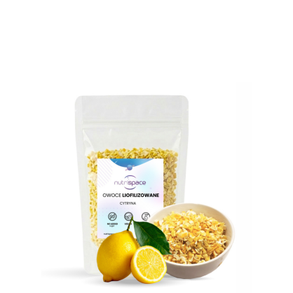 Cytryna Liofilizowana Grys 100% Naturalna nutrispace 100g