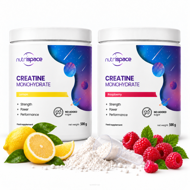 nutrispace Kreatyna Monohydrat 2x500g Zestaw 2 Smaki Kreatyny