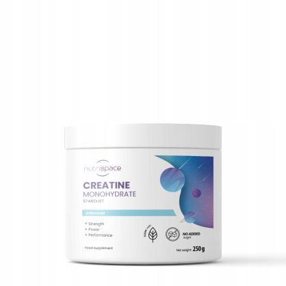 Kreatyna Monohydrat 250g Naturalna Siła Mięśnie Moc nutrispace Stardust