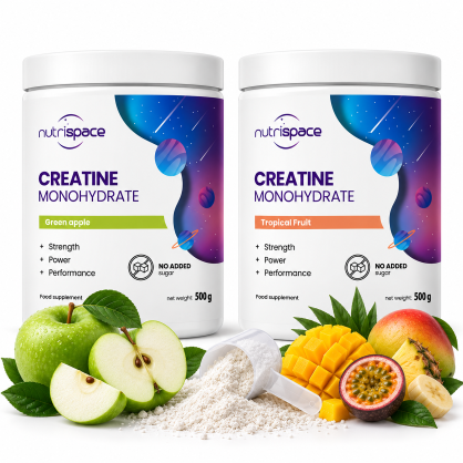 nutrispace Kreatyna Monohydrat 2x500g Zestaw 2 Smaki Kreatyny