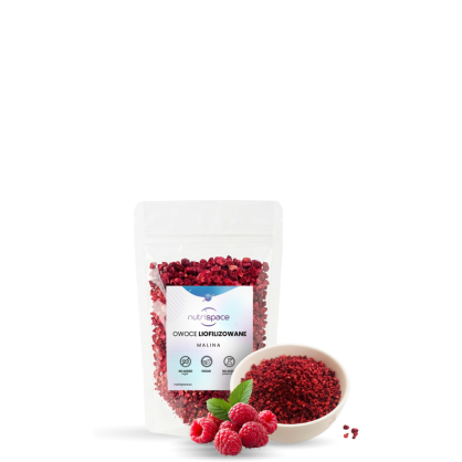 Malina Liofilizowana Grys 100% Naturalna nutrispace 50 g