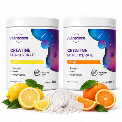 nutrispace Kreatyna Monohydrat 2x500g Zestaw 2 Smaki Kreatyny