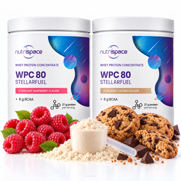 nutrispace WPC 80 Białko Zestaw 2x385g Koncentrat Białka Serwatki 2 Smaki