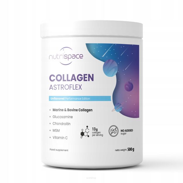 Kolagen Astroflex 500g Naturalny Proszek na Stawy Rybi Wołowy nutrispace