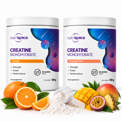 nutrispace Kreatyna Monohydrat 2x500g Zestaw 2 Smaki Kreatyny